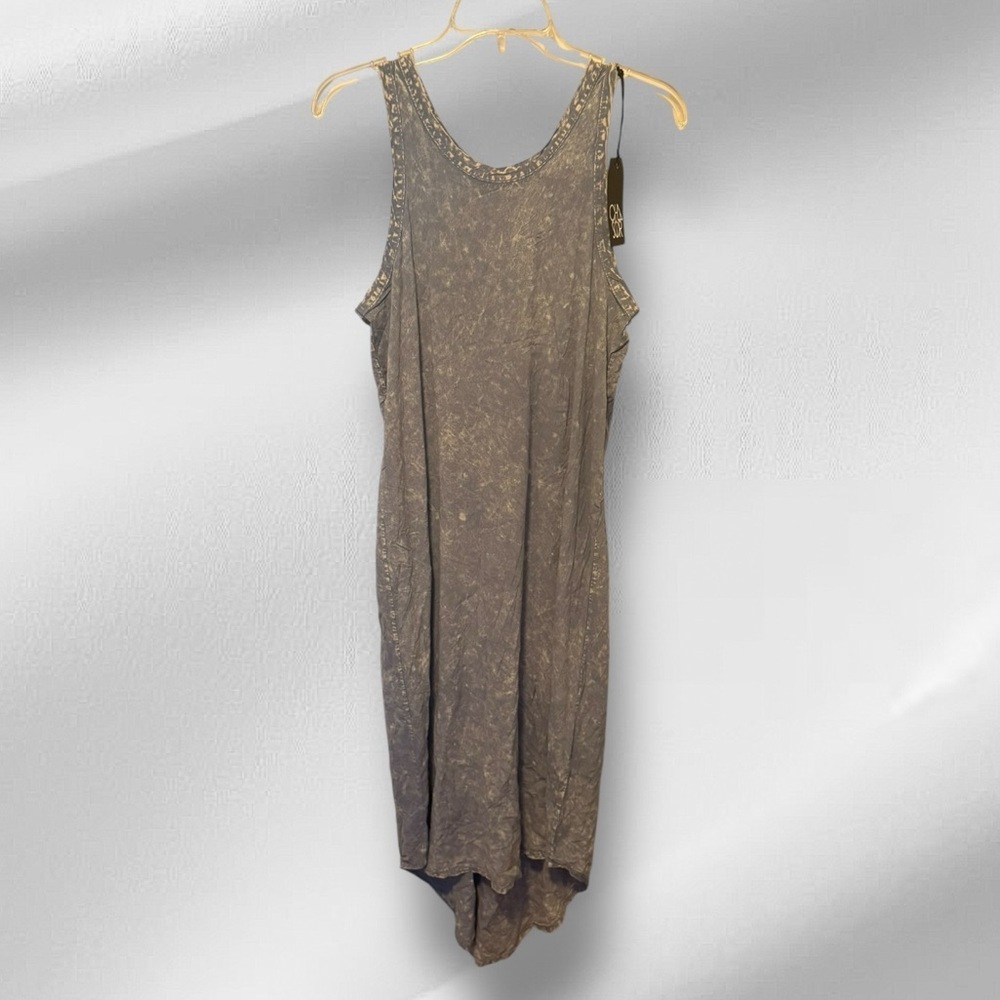 Chaser Acid Washed Blue Dress nwt